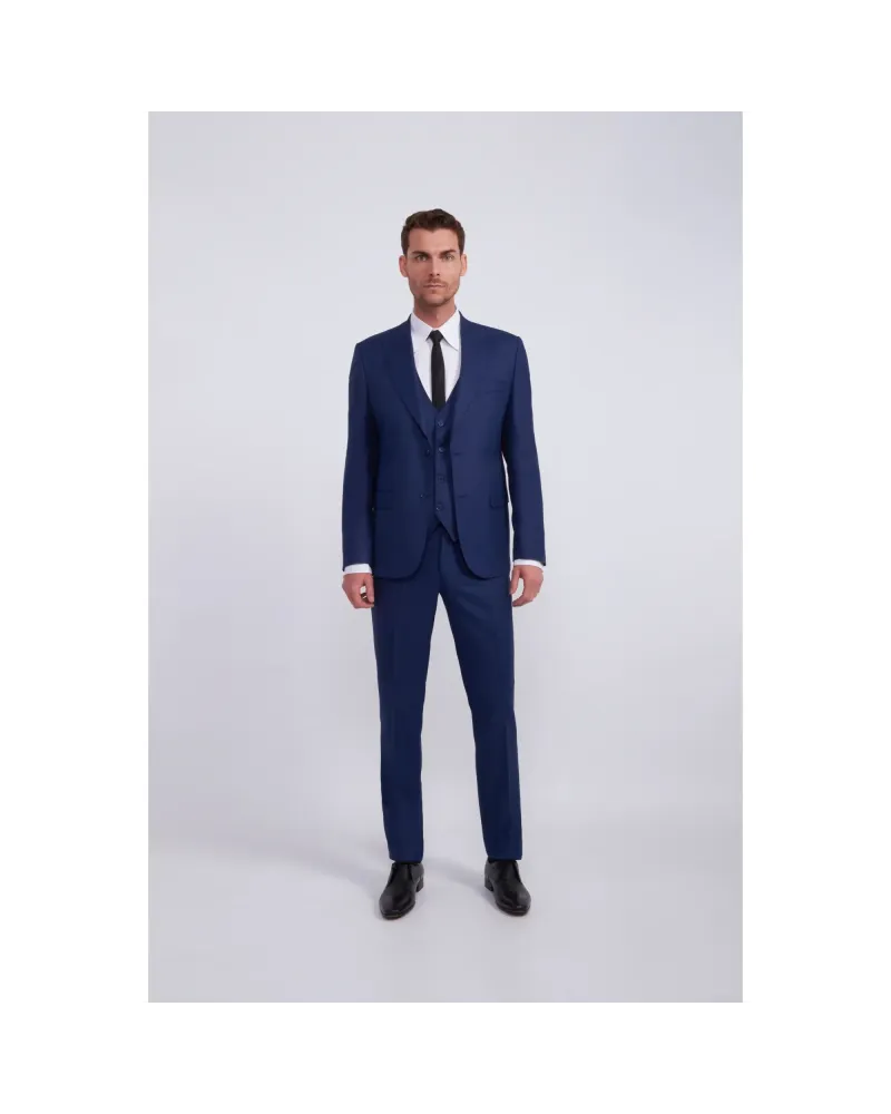 Costume Maison Oscar Paris Bleu 3 pièces
