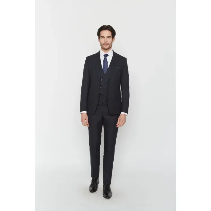 Costume Maison Oscar Paris Bleu 3 pièces