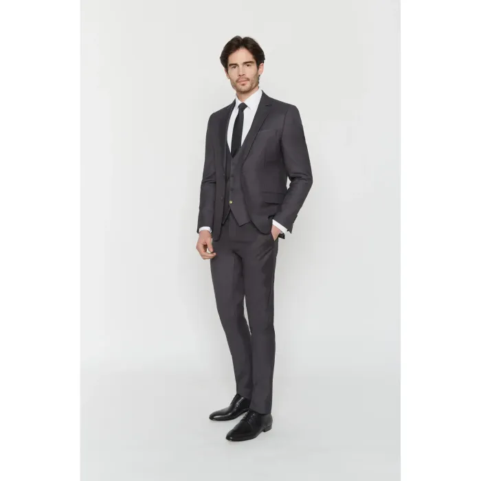 Costume Maison Oscar Paris Anthracite 3 pièces