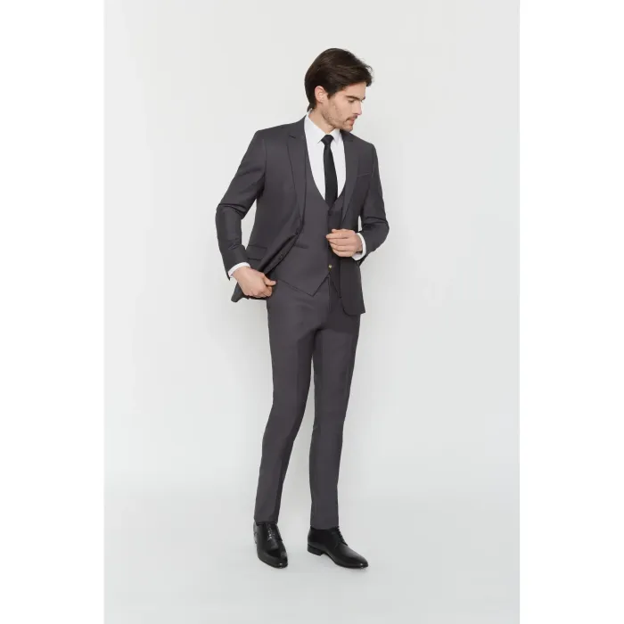 Costume Maison Oscar Paris Anthracite 3 pièces