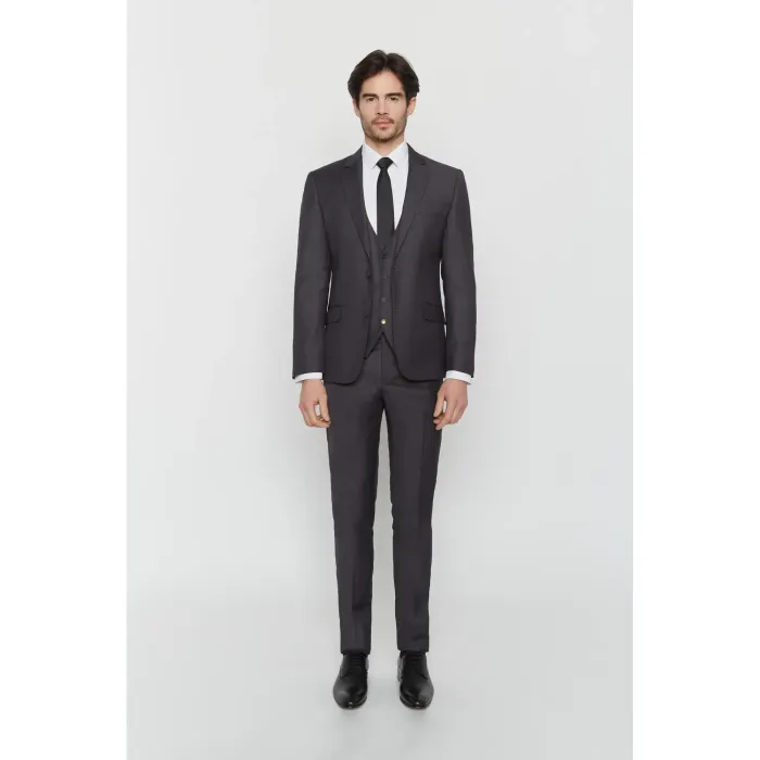 Costume Maison Oscar Paris Anthracite 3 pièces