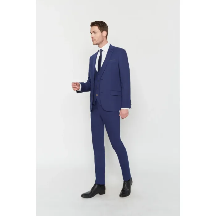 Costume Maison Oscar Paris Bleu Roi 3 pièces