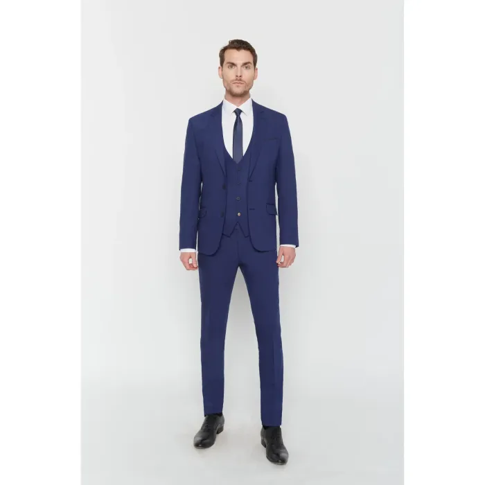 Costume Maison Oscar Paris Bleu Roi 3 pièces