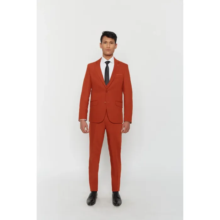 Costume Maison Oscar Paris Terracota 3 pièces