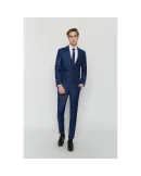 Costume fil à fil Maison Oscar Paris Bleu Roi 3 pièces