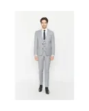 Costume fil à fil Maison Oscar Paris Gris 3 pièces