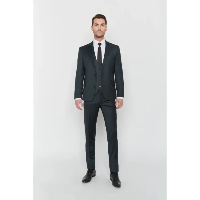 Costume Maison Oscar Paris Noir chiné 3 pièces